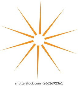 multi color sun icon design