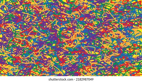 Multi color tangled thread pattern design by VerseOne that suitable for wrap paper or fabrics. Very cheer and warm for any occasions.