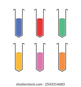 Multi Color Test Tube Design Set 