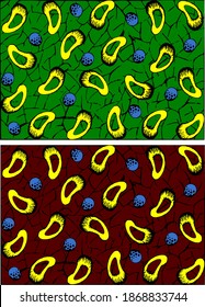 multi color traditional vector illustration pattern