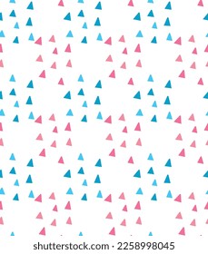 multi color triangle pattern on white background, multicolor triangle shapes pattern background, textile pattern, seamless pattern , abstract background