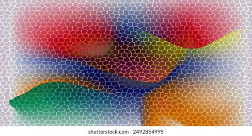 Multi Color Wave gradient texture background. Vector EPS.