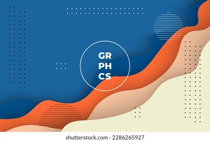 multi colored abstract dynamic colorful soft gradient papercut overlap layers background. eps10 vector