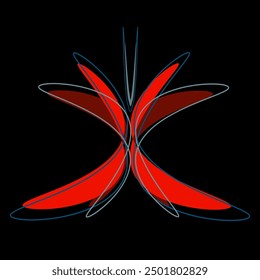 Multi colored Butterfly Vector illustration set, Simple butterfly flat icon Collection Mixed media. Vector illustration