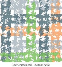 Multi colored cannabis leaves seamless pattern.   Brush stroke stripes vertical