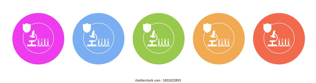 Multi colored flat icons on round backgrounds. human, insurance, health multicolor circle vector icon