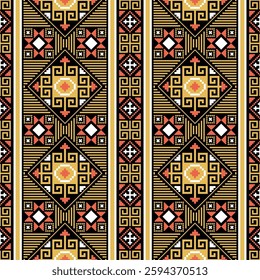 multi colored geometric ethnic pattern