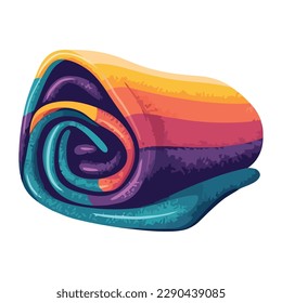 icono de la esterilla de gimnasia multicolor