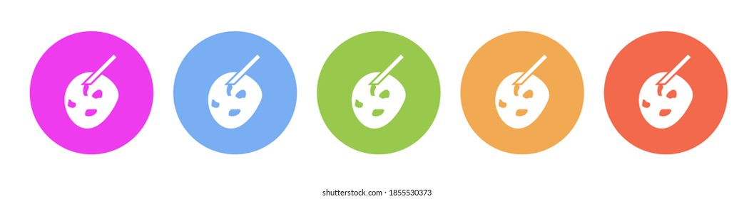Multi colored icon Artificial insemination. Button banner round badge interface for application illustration