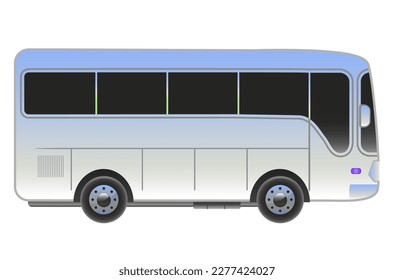 Multi -colored passenger bus vector illustration