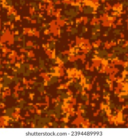 Multi Colored Subtle Blurred Camouflage Pattern