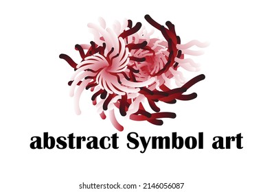 Multi Colored Symbol isolated on white Background
