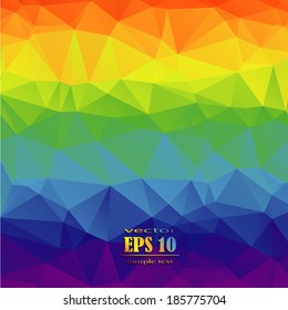 Set Polygonal Triangle Background Vector Polygon Stock Vector (Royalty ...