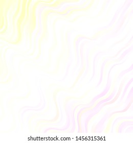 Multi colored vector layout with wavy lines. Colorful illustration in abstract style with bent lines. Pattern for websites, landing pages.