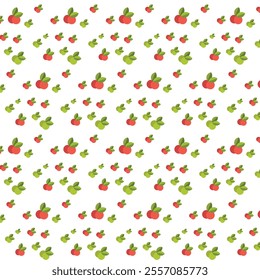 multi colorful fruits pattern design