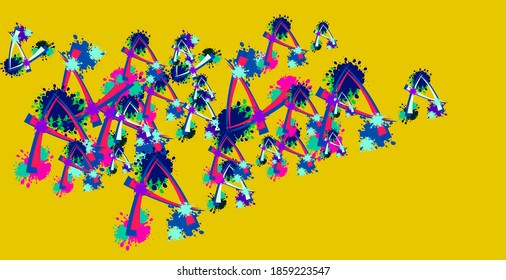 Multi colorful modern geometric shape background design