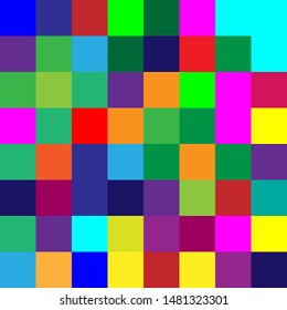 multi colorful square vector illustration  