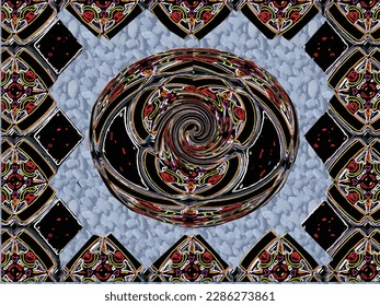 Multi colors 3d abstract repeated flowers pattern is a captivating water color design great for decoration ,textile and fabric design ,book cover ,card ,poster and different print and web purposes