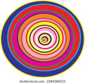 Multi colors rounded shape is a luxury abstract pattern flower logo sign .This design is great for decoration ,logo, textile and fabric pattern ,card valentine and Christmas flower for web and print