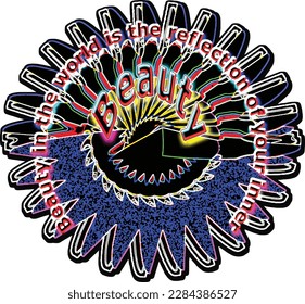Multi colors rounded shape is a luxury abstract pattern flower logo sign .This design is great for decoration ,logo, textile and fabric pattern ,card valentine and Christmas flower for web and print
