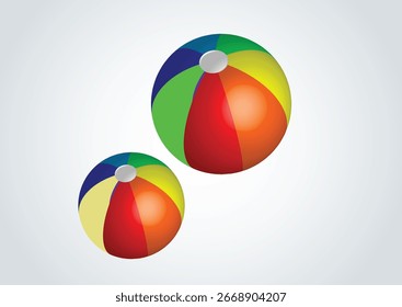 Multi colour ball using kids to play. good for ad concept isolated background