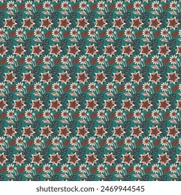 multi coloured small bunch floral pattern. seamless pattern design for textile and women clothing. 