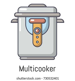 Multi cooker icon. Cartoon illustration of multi cooker vector icon for web
