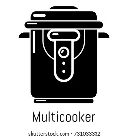 Multi cooker icon. Simple illustration of multi cooker vector icon for web
