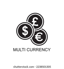 multi currency icon , business icon