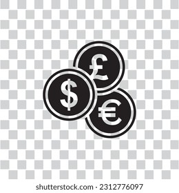 multi currency icon , business icon