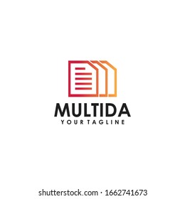 Multi Data Logo Simple and Vector