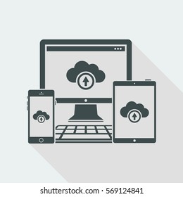 Multi devices cloud icon