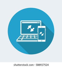 Multi devices synchronization icon