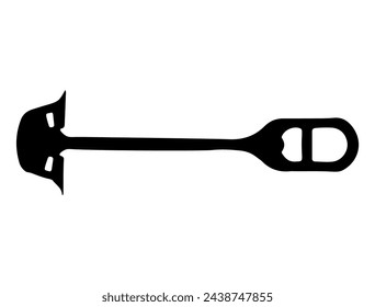 Arte vectorial de silueta de excavadora múltiple