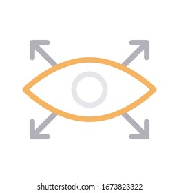 multi directional view vector color  line  icon 