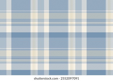 Tejido de textura multi tela, pijama tartán a cuadros sin costuras. Fondo de patrón de cuadros de Vector de trapo en la paleta de colores cian y pastel.
