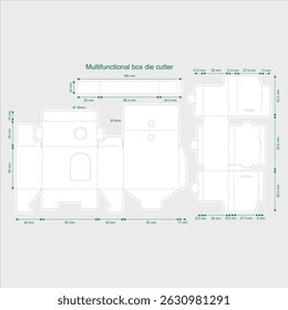 Cortador de troquel de caja multifuncional