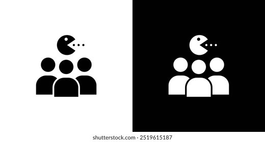 Multi Game player icon linear logo isolated