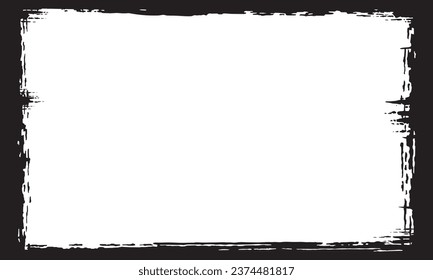 viñeta de marco completo de página completa de varios gruns resalte el recurso de diseño gráfico vectorial del panel de borde