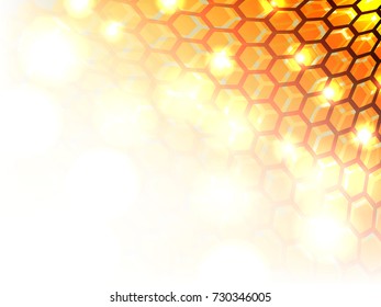 Multi hexagon abstract ground.