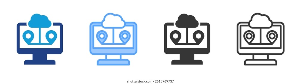 Multi Homing icon set multiple style collection