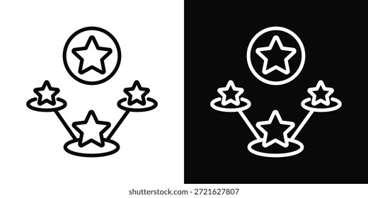 Estilo del fondo blanco y negro del icono multi