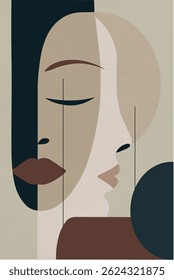 multi lady face, abstract, Art, colorful