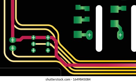 multi layer pcb motherboard abstract texture background pattern backdrop