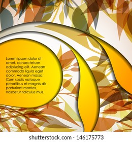 multi layered abstract background with the theme of autumn