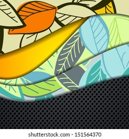 multi layered abstract background with the theme of autumn