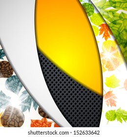 multi layered abstract background with the theme of autumn