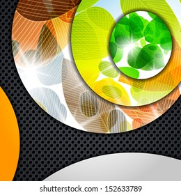 multi layered abstract background with the theme of autumn