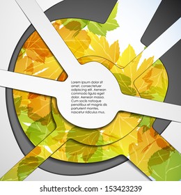 multi layered abstract background with the theme of autumn