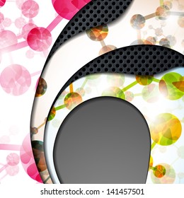 multi layered abstract medical background with the theme of DNA